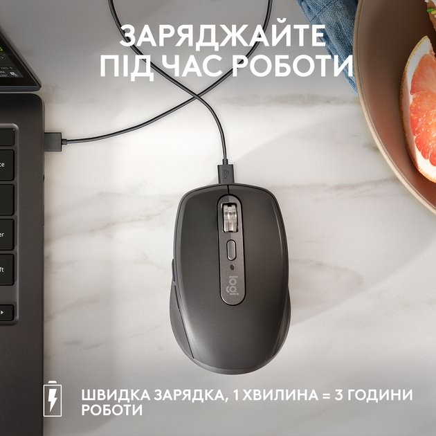 Мышка Logitech MX Anywhere 3S Bluetooth Rose (910-006931) - изображение 7