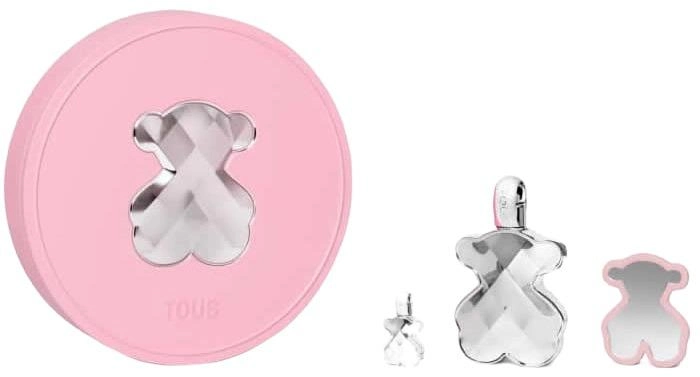 Zestaw prezentowy damski Tous Loveme The Silver Perfumy damskie w sprayu 90 ml, 3 elementy (8436603330930) - obraz 1