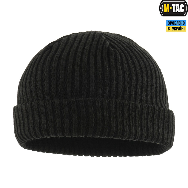 M-Tac вязаная шапка 100% акрил Black, L-XL - изображение 2