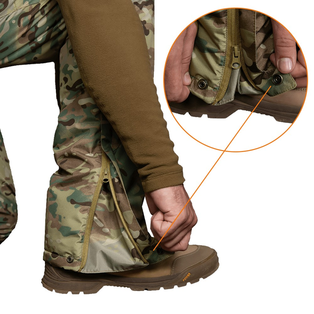 Зимние штаны Patrol Dewspo RS Multicam /Тактические зимние штаны /Военные штаны камуфляж/ Утеплитель TEMPLOFT, S - изображение 2