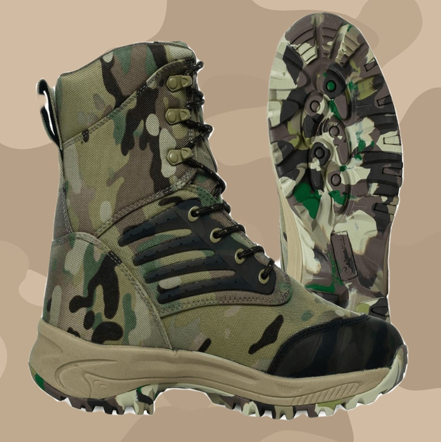 Берцы тактические HANTER WINTER GEPARD Multicam/ Ботинки зимние мужские с 2-слойной подошвой Anti-shok, 43 р - изображение 1