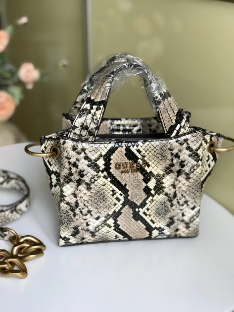 Сумка женская Guess Zed Mini Girlfriend Carryall Natural Python