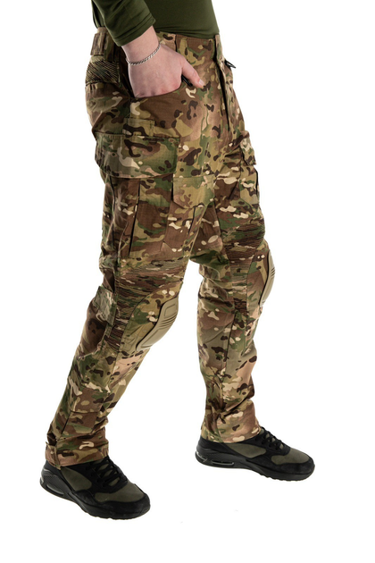 Тактичні штани з наколынниками ЗСУ XL Мультикам - зображення 2