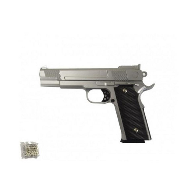 Іграшковий пістолет на кульках "Browning HP" метал сталевий метал - зображення 1