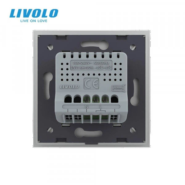 Розумний датчик температури та вологості ZigBee термометр гігрометр Livolo сіре скло (VL-FCEZ-2IP-15) - Фото 7 Розумний датчик температури та вологості ZigBee термометр гігрометр Livolo сіре скло (VL-FCEZ-2IP-15) - зображення 7