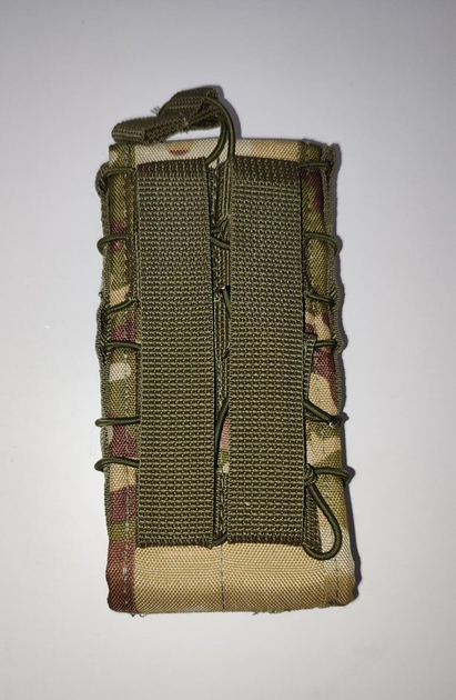 Подсумок под магазин типа Fast Mag Pouch AR/AK 5.56/7.62 двойной мультикам - изображение 2