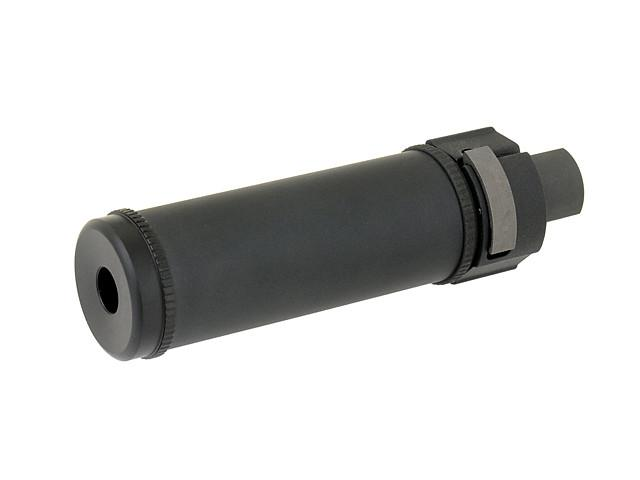 Глушник QD 126mm з полум'ягасником - Black (для страйкболу) - зображення 2