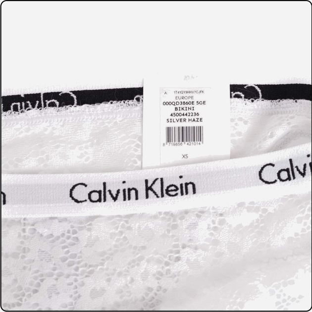 Majtki figi damskie Calvin Klein Underwear 000QD3860E5GE M Białe (8719856421205) - obraz 3