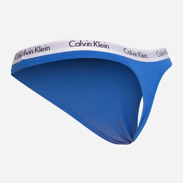 Majtki stringi damskie bawełniane Calvin Klein Underwear 0000D1617E2NU S Niebieskie (8720107297180) - obraz 2