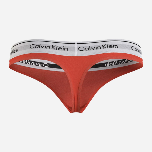 Majtki stringi damskie bawełniane Calvin Klein Underwear 0000F3786E1TD M Pomarańczowe (8720108759434) - obraz 2