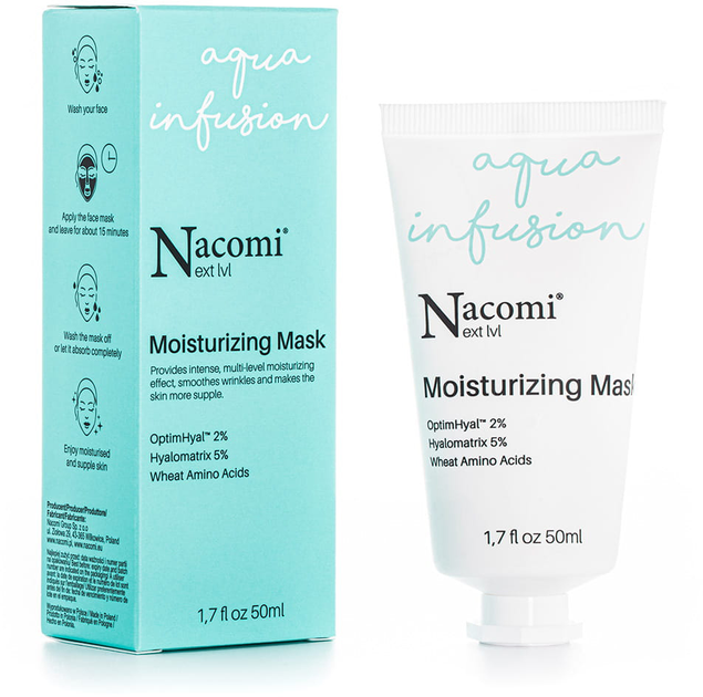 Maska do twarzy Nacomi Next Level Moisturizing Mask nawilżająca 50 ml (5902539700206) - obraz 1