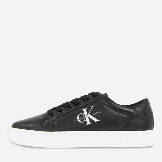 Sneakersy damskie skórzane Calvin Klein Jeans YW0YW01269 BEH 38 (7.5US) Czarne (8720108602433) - obraz 3