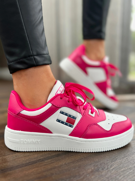 Sneakersy damskie na platformie Tommy Jeans EN0EN02535 TSA 41 (9.5US) Różowe (8720645604464) - obraz 2