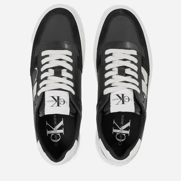 Sneakersy damskie skórzane Calvin Klein Jeans YW0YW01227 01D 41 (9.5US) Czarne (8720108630184) - obraz 4