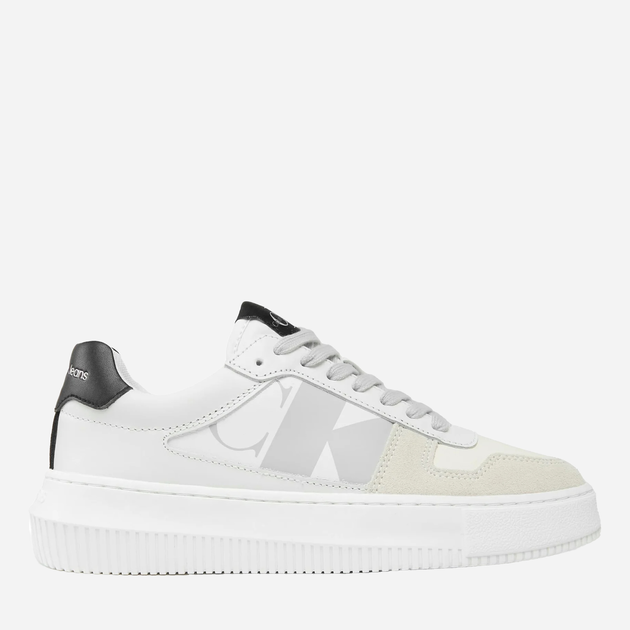 Sneakersy damskie na platformie Calvin Klein Jeans YW0YW01046 03A 39 (8.5US) Białe (8720109057973) - obraz 1