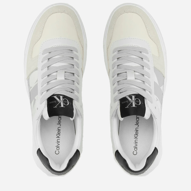 Sneakersy damskie Calvin Klein Jeans YW0YW01046 03A 36 (6US) Białe (8720109057942) - obraz 4