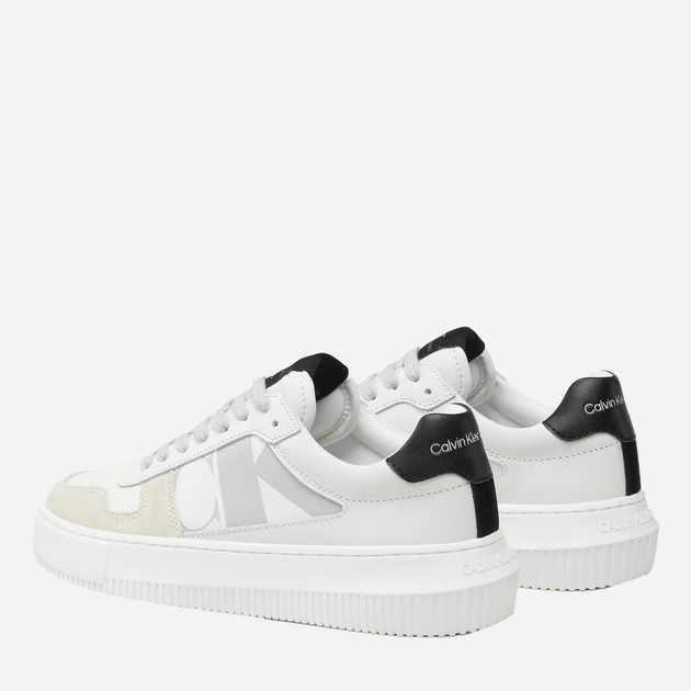 Sneakersy damskie Calvin Klein Jeans YW0YW01046 03A 36 (6US) Białe (8720109057942) - obraz 5