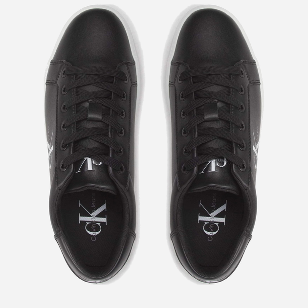 Sneakersy męskie skórzane Calvin Klein Jeans YM0YM00491 BDS 46 (12US) Czarne (8719856517687) - obraz 3