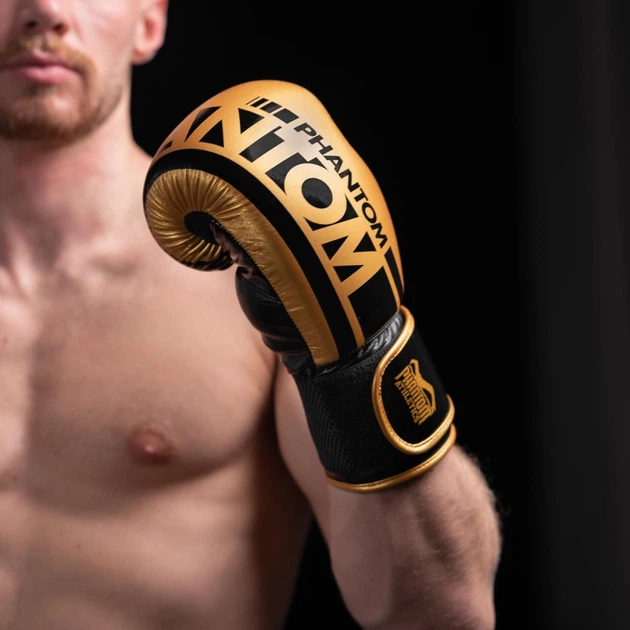 Боксерські рукавички Phantom APEX Elastic Gold 14oz (PHBG2215-14) - зображення 7