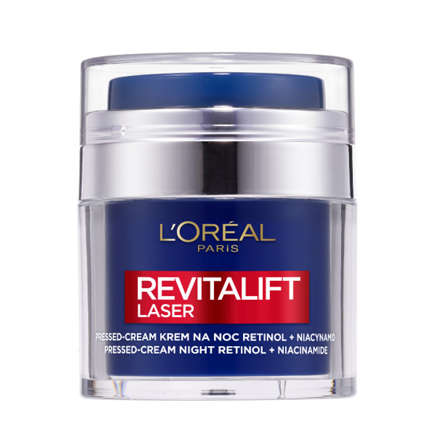 Krem do twarzy L'Oreal Paris Revitalift Laser Pressed Cream przeciwzmarszczkowy na noc 50 ml (3600524025694) - obraz 1