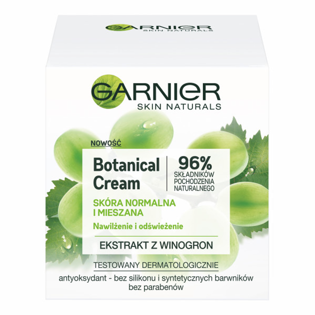 Крем для обличчя Garnier Botanical зволожуючий для нормальної та комбінованої шкіри 50 мл (3600542045520) - зображення 1