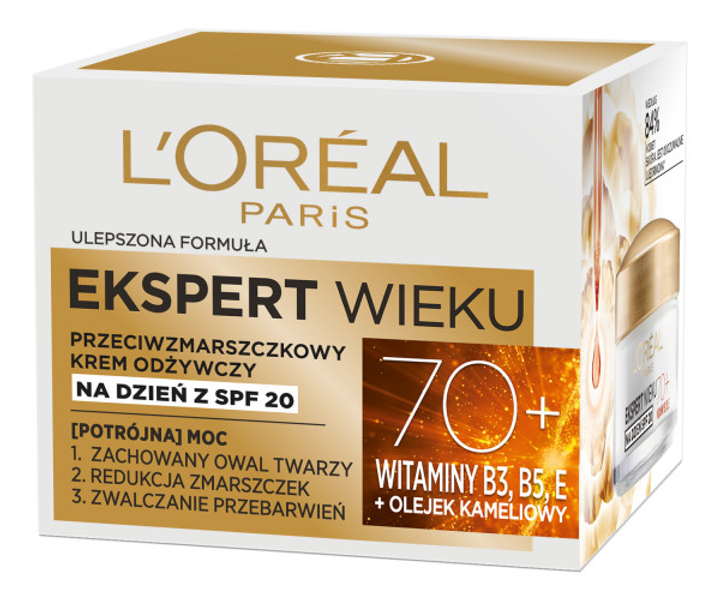 Krem odżywczy L'Oreal Paris Ekspert Wieku 70+ przeciwzmarszczkowy na dzień 50 ml (3600523408931) - obraz 1