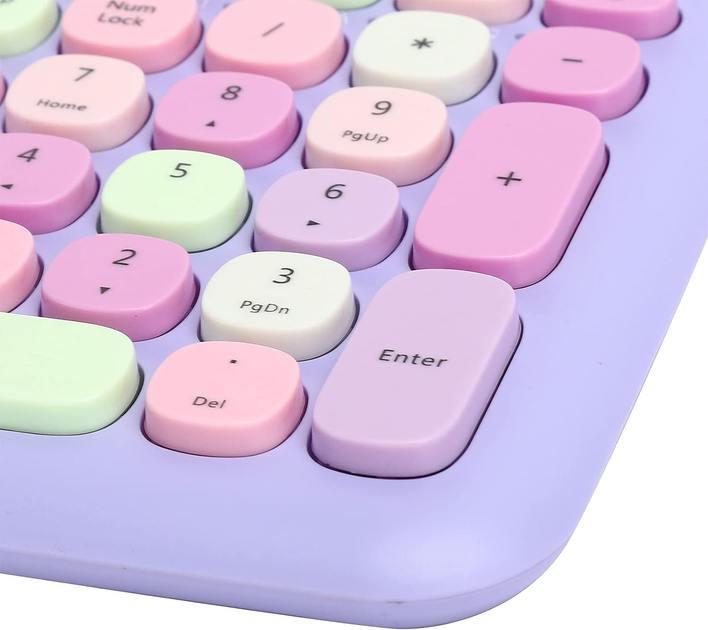Комплект бездротовий VHG Mofii 666 Purple, клавіатура + миша - изображение 8