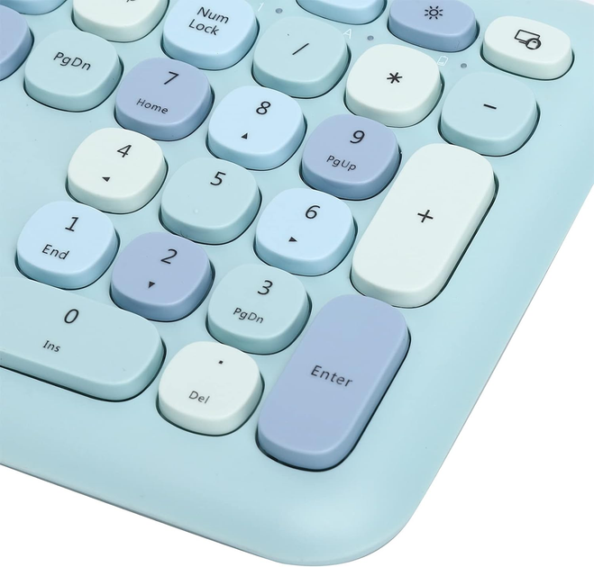 Комплект бездротовий VHG Mofii 666 Turquoise, клавіатура + миша - изображение 8