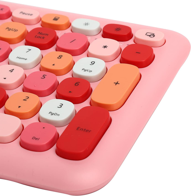 Комплект бездротовий VHG Mofii 666 Pink, клавіатура + миша - изображение 8
