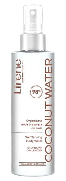Бронзуюча вода для тіла Lirene Coconut Water organiczna 200 мл (5900717082236) - зображення 1
