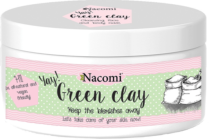 Glinka zielona Nacomi Green Clay 65 g (5901878683522) - obraz 1