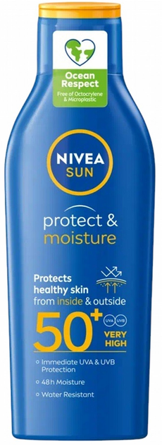 Balsam do opalania Nivea Sun Protect & Moisture nawilżający SPF 50+ 200 ml (5900017067872) - obraz 1