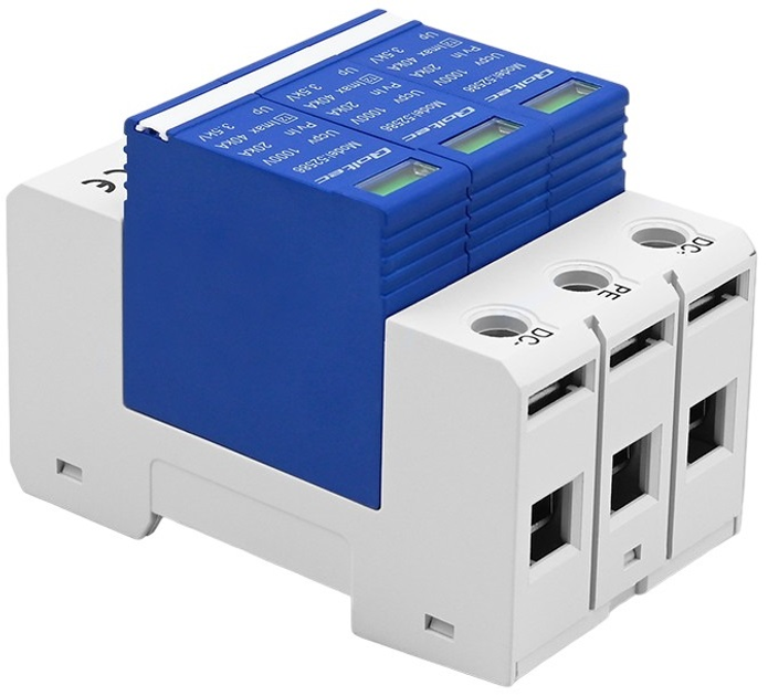 Ogranicznik ochronnik przepięć Qoltec DC 3P 1000 V T2 C (5901878525860) - obraz 4