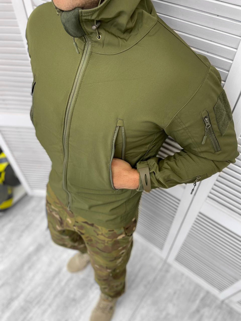 Куртка армійський софтшел fatum Оліва XL - зображення 2
