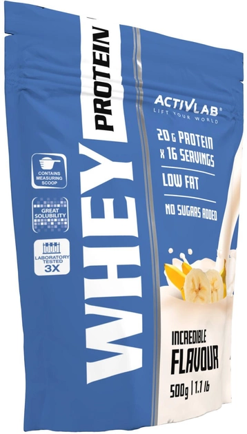 Proteina ActivLab Whey Protein 500 g Banan (5907368803470) - obraz 1