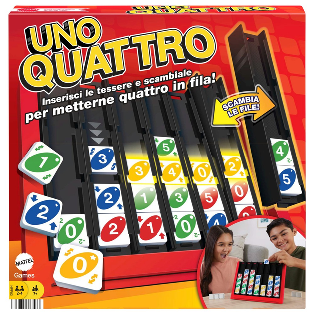 Настільна гра Hasbro Uno: Quatro (194735157563) Настільна гра Hasbro Uno: Quatro (194735157563) - зображення 1