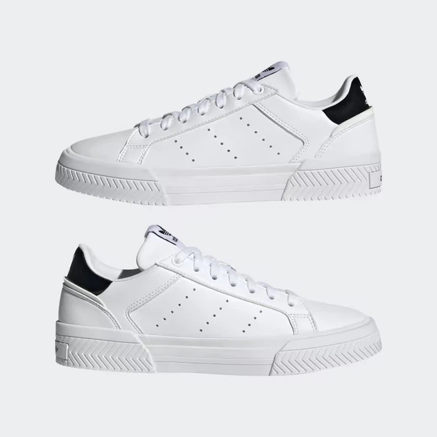 Sneakersy damskie z eko skóry do kostki adidas Originals Court Tourino H05279 38 (5UK) 23.5 cm Białe (4064047120257) - obraz 5