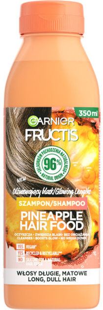 Шампунь Garnier Fructis Pineapple Hair Food для довгого і тьмяного волосся 350 мл (3600542514187) - зображення 1