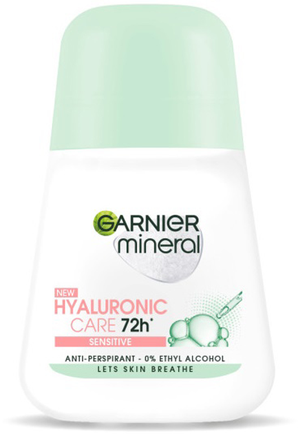 Antyperspirant Garnier Mineral Hyaluronic Care w kulce 50 ml (3600542399333) - obraz 1