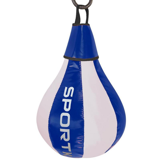 Груша боксерская подвесная SPORTKO GP-1 50x24см Цвет: Синий-белый ...
