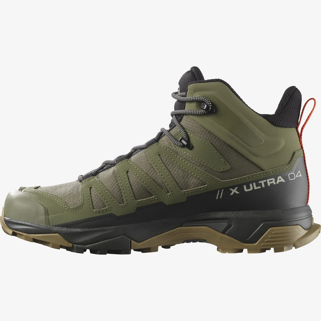 Ботинки Salomon X ULTRA 4 MID GTX с водонепроницаемой мембраной GORE-TEX | Deep Lichen/Peat/Kelp, размер 43 - изображение 2