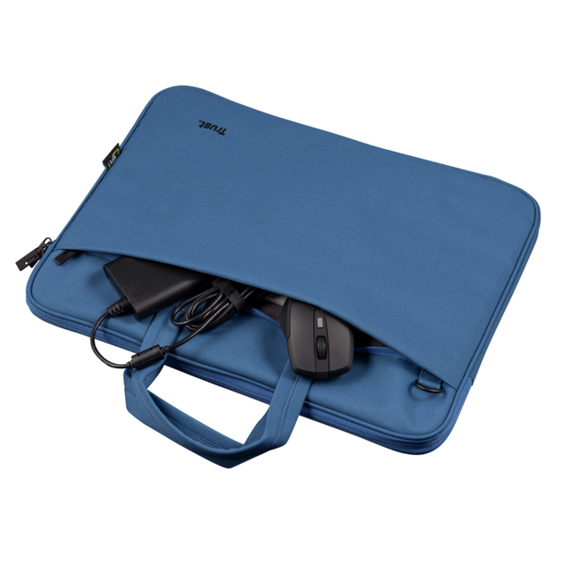 Сумка для ноутбука 16" Trust Bologna Slim Bag 16 Синий (24448) - изображение 3