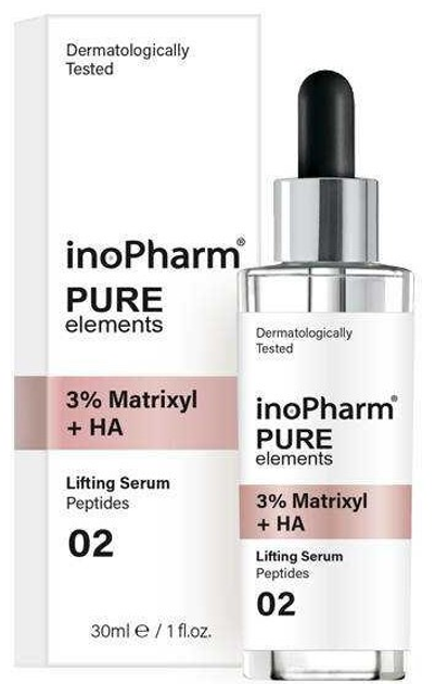 Serum do twarzy InoPharm Pure Elements 3% Matrixyl + HA Lifting 30 ml (3800038936060) - obraz 1