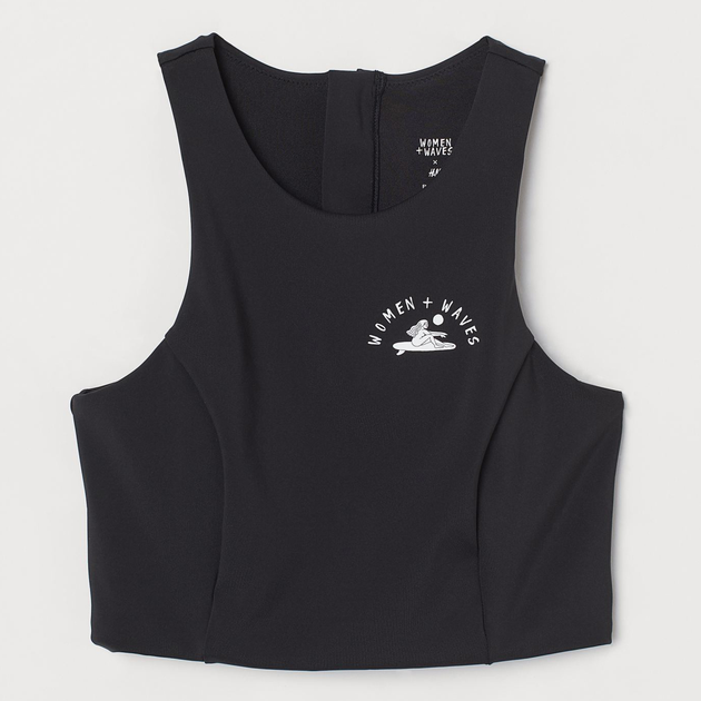 Верхняя часть купальника женская H&M Waves 8763902ral 40 Черная ...