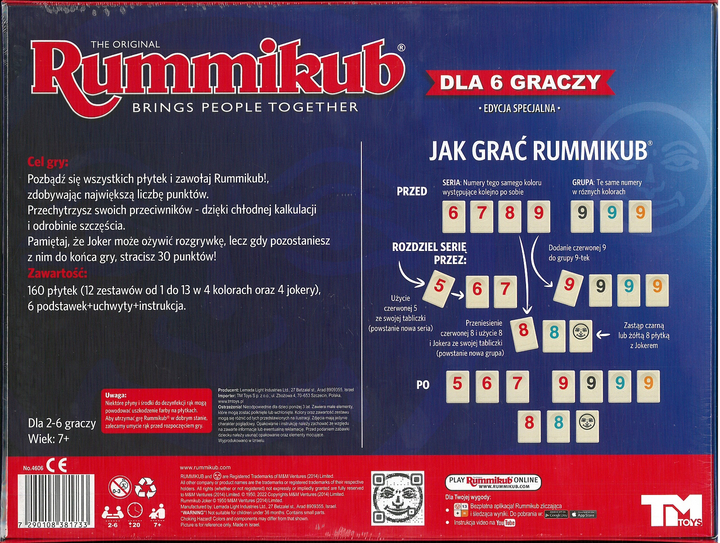 Gra planszowa Tm Toys Rummikub XP (7290108381733) - obraz 2