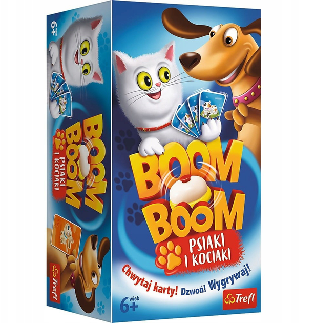 Настільна гра Trefl Boom Boom Собаки та Кошенята (5900511019094) - зображення 1