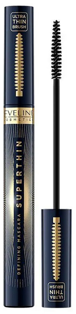 Туш для вій з точною щіточкою Eveline Cosmetics Superthin Defining Mascara 6 мл (5901761985412) - зображення 1