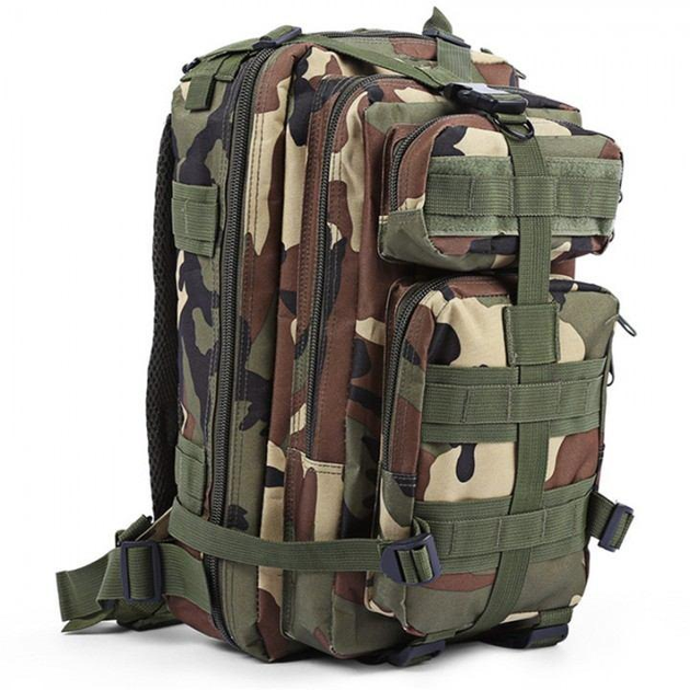 Тактичний похідний рюкзак Military T 414 25 L Камуфляжний піксель - зображення 2