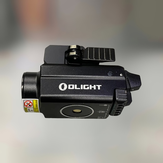 Фонарь на оружие с ЛЦУ Olight Baldr S, Черный, Picatinny/Glock, лазерный целеуказатель - изображение 1