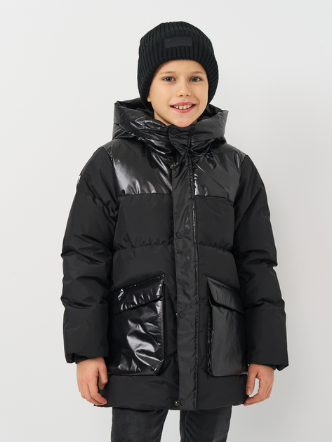 Акція на Куртка зимова дитяча Lemon Outerwear Jesie? Boy ZL3152101OJB-021 122 см Чорна від Rozetka